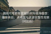 围绕可可影视官网的实际使用感想：播放体验、清晰度与资源完整性观察（对比后）