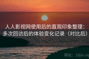 人人影视网使用后的直观印象整理：多次回访后的体验变化记录（对比后）