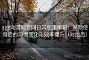 age动漫网官网日常使用笔记：高频使用后的习惯变化与效率提升（对比后）