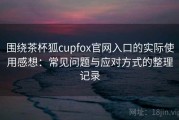 围绕茶杯狐cupfox官网入口的实际使用感想：常见问题与应对方式的整理记录