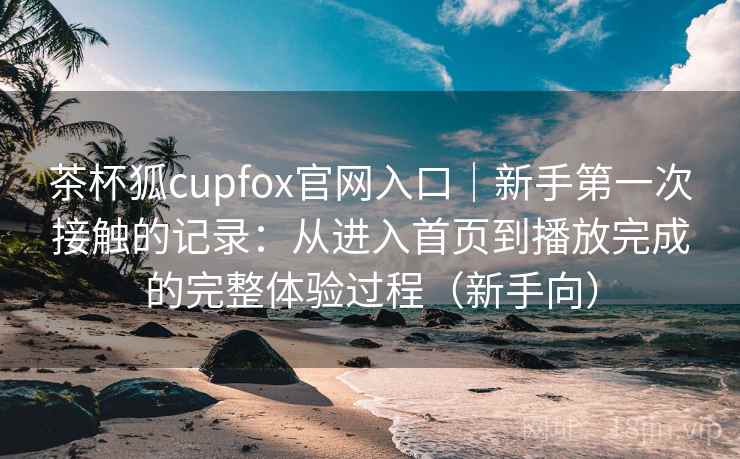 茶杯狐cupfox官网入口｜新手第一次接触的记录：从进入首页到播放完成的完整体验过程（新手向）