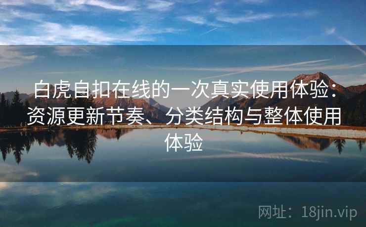 白虎自扣在线的一次真实使用体验：资源更新节奏、分类结构与整体使用体验