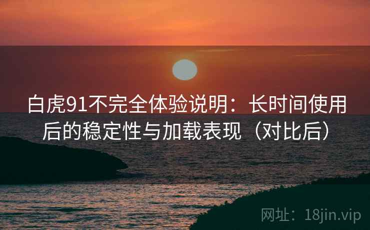 白虎91不完全体验说明:长时间使用后的稳定性与加载表现(对比后) 白虎91不完全体验说明:长时间使用后的稳定性与加载表现(对比后)